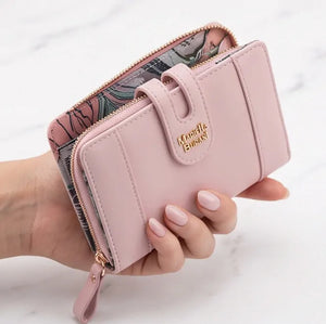 Mariella Burani  - portafoglio portamonete piccolo firmato donna con scatola porta carte donna novità simil pelle zip mod.03