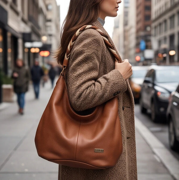 Coveri Collection - Borsa nuova Donna sacco grande Hobo Casual manico intrecciato morbida 2026