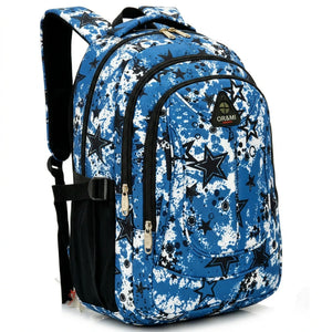 OR&MI - Zaino scuola con imbottitura maschile femminile uomo donna fantasia capiente multitasche spalliere