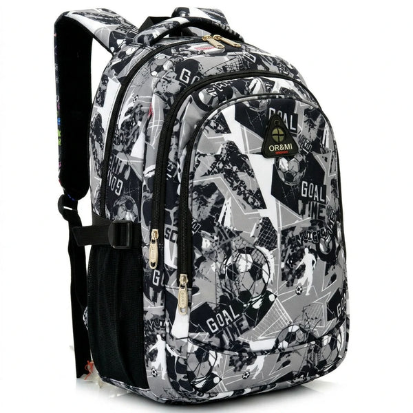 OR&MI - Zaino scuola con imbottitura maschile femminile uomo donna fantasia capiente multitasche spalliere LINEA 2