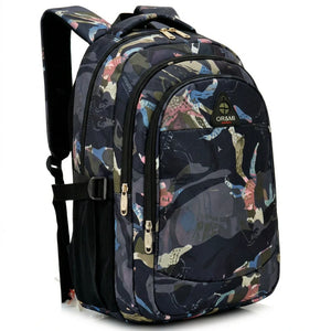 OR&MI - Zaino scuola con imbottitura maschile femminile uomo donna fantasia capiente multitasche spalliere LINEA 2
