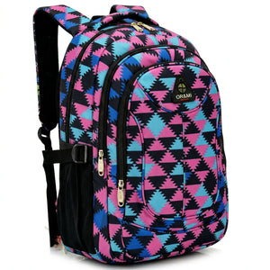 OR&MI - Zaino scuola con imbottitura maschile femminile uomo donna fantasia capiente multitasche spalliere