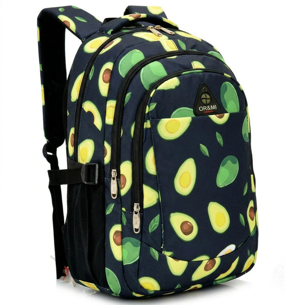 OR&MI - Zaino scuola con imbottitura maschile femminile uomo donna fantasia capiente multitasche spalliere