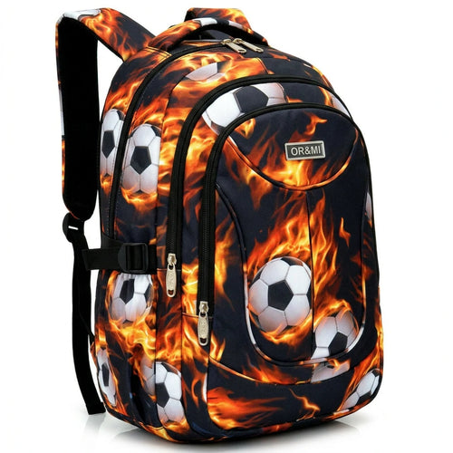OR&MI - Zaino scuola con imbottitura maschile femminile uomo donna fantasia capiente multitasche spalliere LINEA 2