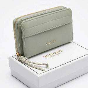 Valentino Creations - portafoglio firmato donna con scatola porta carte donna novità simil pelle idea regalo zip