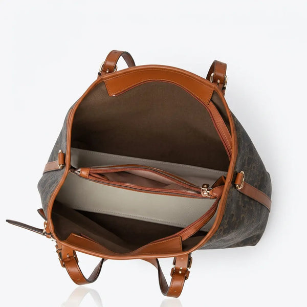 Coconuda - Borsa + portamonete shopping spalla simil pelle fantasia Logata tote bag tracolla