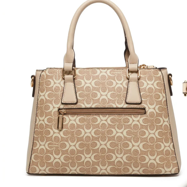 Coconuda - Borsa bauletto spalla simil pelle fantasia Logata tote bag tracolla