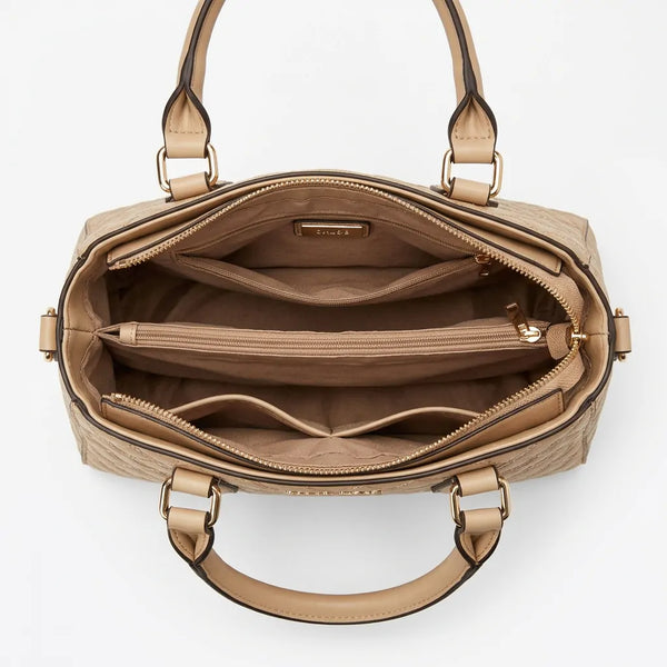 Coconuda - Borsa bauletto spalla simil pelle fantasia Logata tote bag tracolla