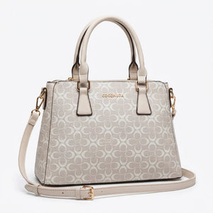 Coconuda - Borsa bauletto spalla simil pelle fantasia Logata tote bag tracolla
