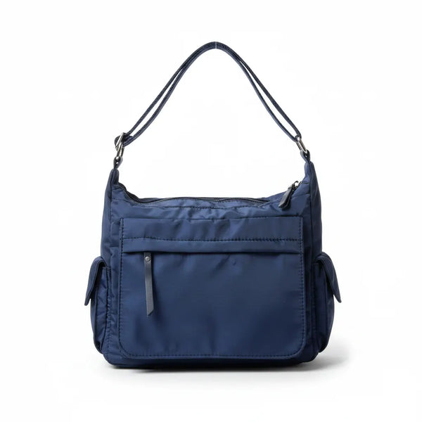 Scattiau - Borsa firmata Gyoiamea con 5 tasche platta zip Tracolla Donna in Nylon Multitasche
