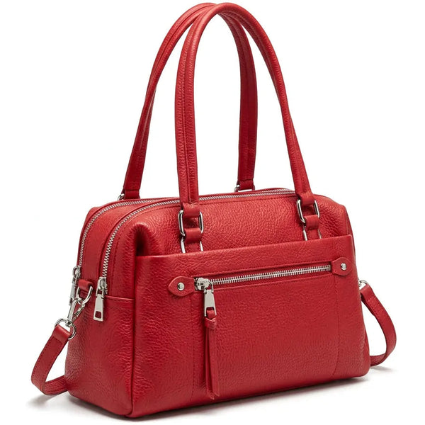 DUDLIN - Borsa donna bauletto a tracolla con multi tasche spalla elegante sportiva