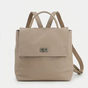 Tommassini - Zaino  / Borsa 2n1 eco pelle multi tasche donna zainetto passeggio comodo moda pera