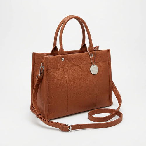 Tommassini - Borsa donna a shopping tote spalla e tracolla eco pelle morbida
