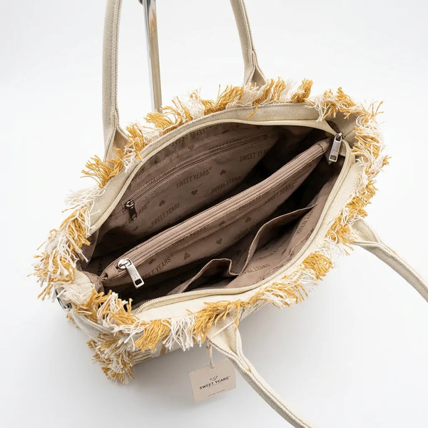 Sweet Years - Borsa bauletto jeans denim cotone tracolla