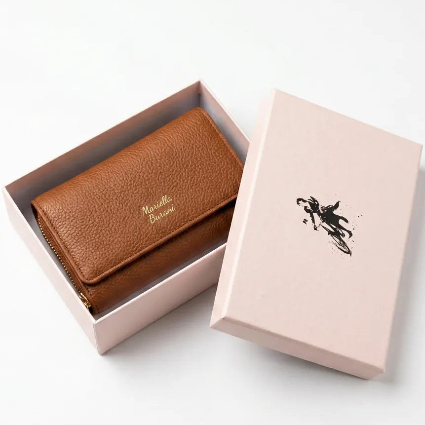 Mariella Burani - Set regalo portafoglio firmato donna con scatole porta carte donna novità simil pelle