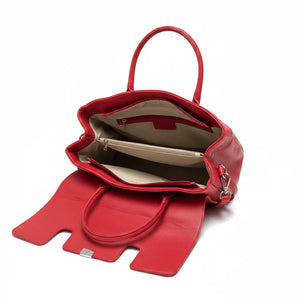 La Bellin - borsa in simil pelle a spalla con tasca frontale tracolla