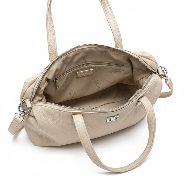 D.cristina  - borsa bauletto in simil pelle morbida tracolla