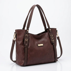 CHARRO - Borsa a Spalla Donna Beige simil Pelle Morbida Borsa shopping Grande con Tracolla