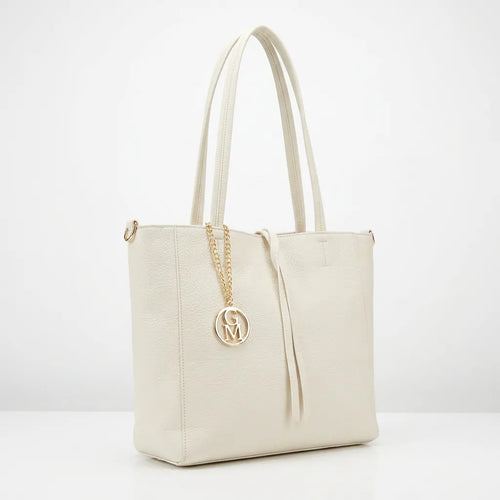 La Tote bag - Borsa 2in1 firmata GYOIAMEA shopping con pochette spalla donna grande simil pelle venata