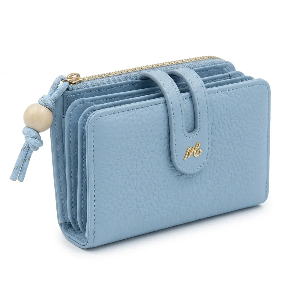 Mariella Burani  - portafoglio trifold portamonete firmato donna con scatola porta carte donna novità simil pelle zip