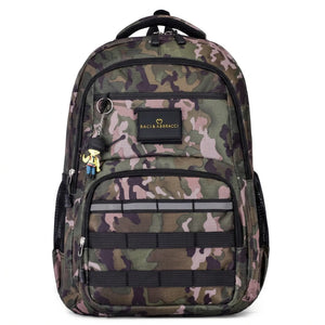Baci&Abbracci - Zaino scuola viaggio con imbottitura maschile femminile uomo donna fantasia militare