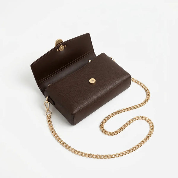 Valentino Creations - Tracolla in simil pelle martellata borsetta rigida borchie