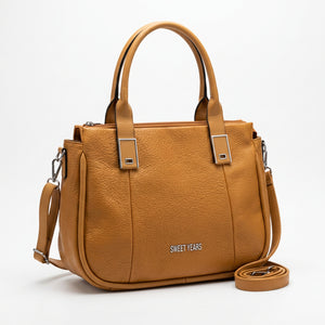 Sweet Years - Borsa donna a shopping tote spalla e tracolla eco pelle morbida