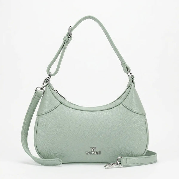 YYcoveri- Borsa borsetta con Doppia tasca mezzaluna piccola hobo monomanico