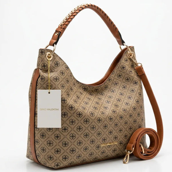 Valentini Gino - Borsa Donna sacco grande Hobo Casual mono manico fantasia logata
