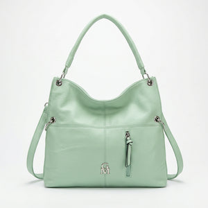 La Salvia - Borsa Donna sacco trasformabile 3in1 grande utility Hobo Casual mono manico catena morbida 2026