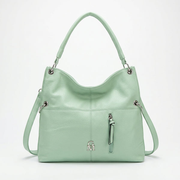 La Salvia - Borsa Donna sacco trasformabile 3in1 grande utility Hobo Casual mono manico catena morbida 2026