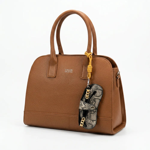 Coveri Collection - Borsa con portaocchiali nuova Donna sacco grande shopping bauletto baule