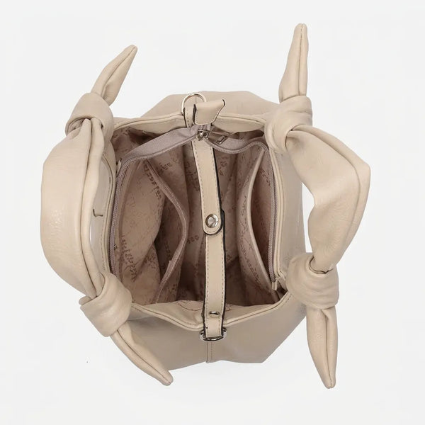 Valentini Gino - Borsa spalla nuova Donna tote bag piccola borsetta passeggio con nodi manici