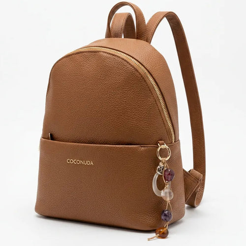 COCONUDA - zaino donna pelle cuoio spalla casual passeggio zainetto