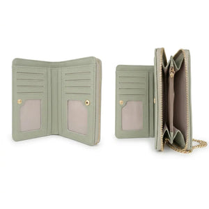 Valentino Creations - portafoglio firmato donna con scatola porta carte donna novità simil pelle idea regalo zip