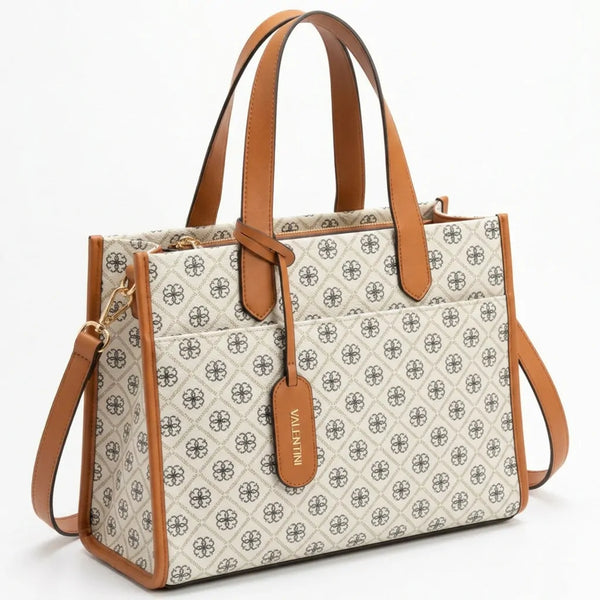 Valentini Gino - Borsa Donna sacco grande tote bag Casual fantasia logata logo bauletto