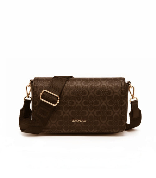 Borsa firmata COCONUDA Colletion donna spalla a tracolla simil pelle nuova fantasia logo tote bag scritte
