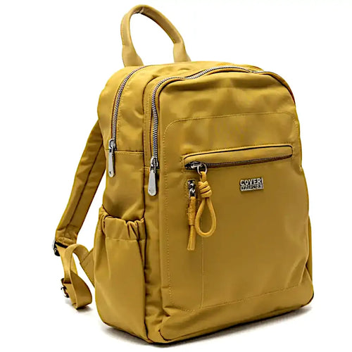 Coveri Collection - zaino in nylon impermeabile multitasche cerniera tessuto tecnico