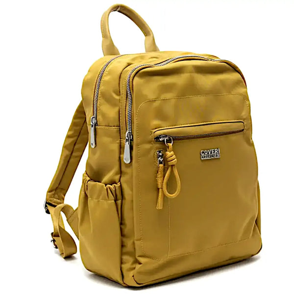 Coveri Collection - zaino in nylon impermeabile multitasche cerniera tessuto tecnico