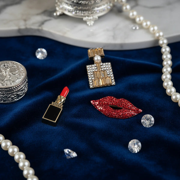 Spille Donna con Strass Brillanti – Set da 3 Spille Moda per Giacche, Cappotti e Borse