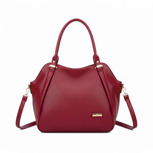 CHARRO - Borsa shopping a spalla grande tracolla casual simil pelle venata