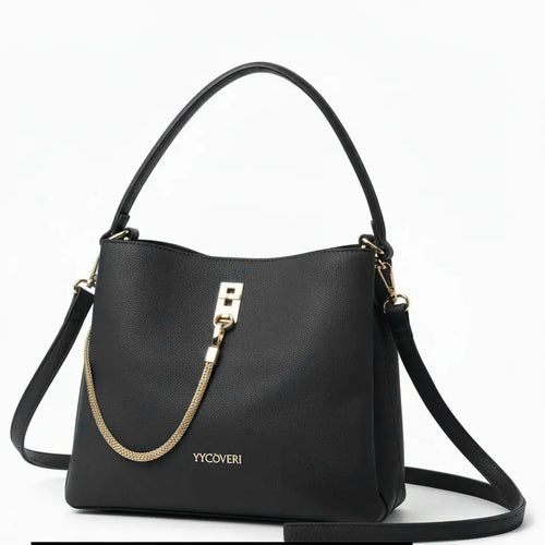 YYCoveri- Borsa Donna Modello secchiello catena Hobo Casual con Dettagli Dorati