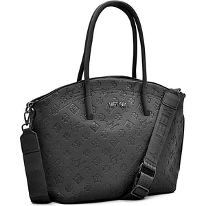 Borsa donna firmata SWEET YEARS in simil pelle pregiata tasche con cerniera fantasia logata