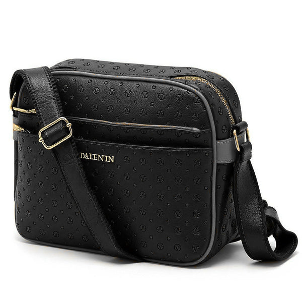 Borsa 4 cerniere firmata VALENTINI multitasche capiente donna tracolla fantasia logo grande