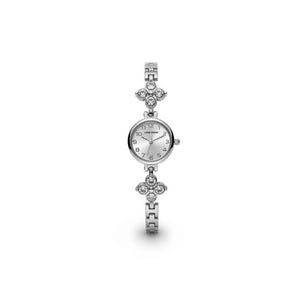 Orologio Gioiello "Ninfea" Gold con Motivi Floreali e Cristalli