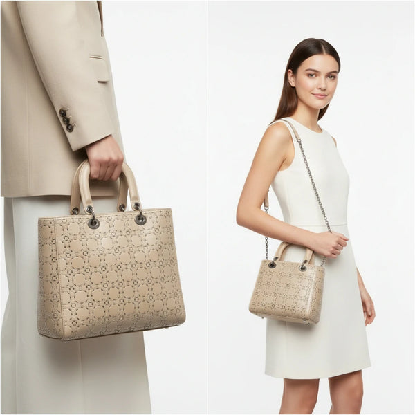 La Scialarata - Borsa piccola o grande firmata GYOIAMEA in tessuto vellutato strass punto luce