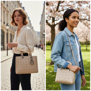 La Scialarata - Borsa piccola o grande firmata GYOIAMEA in tessuto vellutato strass punto luce