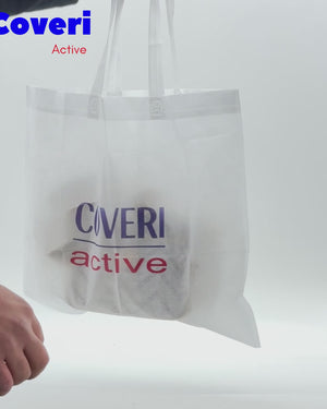 Borsa firmata Coveri active borsetta donna logo zip tracolla fantasia piccola
