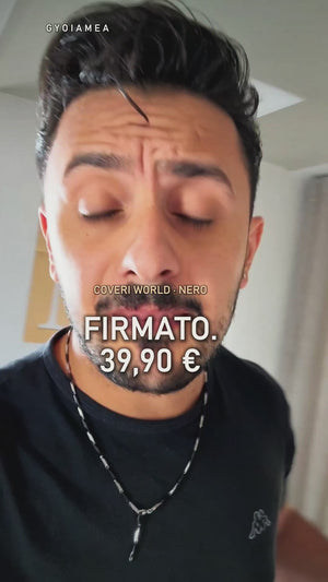Borsello uomo Coveri piccolo nero a tracolla, compatto con zip