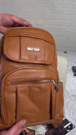 Sweet Years - Zaino eco pelle multi tasche donna zainetto passeggio comodo